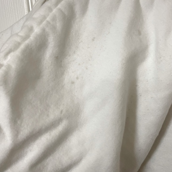 Retro John Galt Brandy Melville White & Ref Flame Sleeves Hoodie OS - Picture 5 of 9